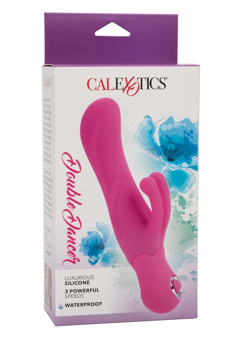 Vibrador Doble Bailarina de Silicona Impermeable Rosa