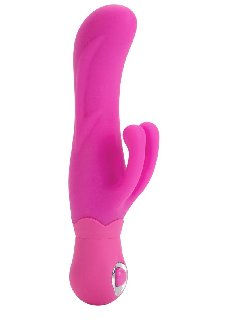 Silicone Double Dancer Vibrator Waterproof Pink