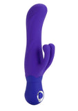 Vibrador doble de silicona resistente al agua color morado