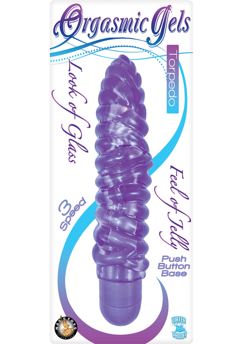 Orgasmic Gels Torpedo Jelly Vibrator Waterproof Purple