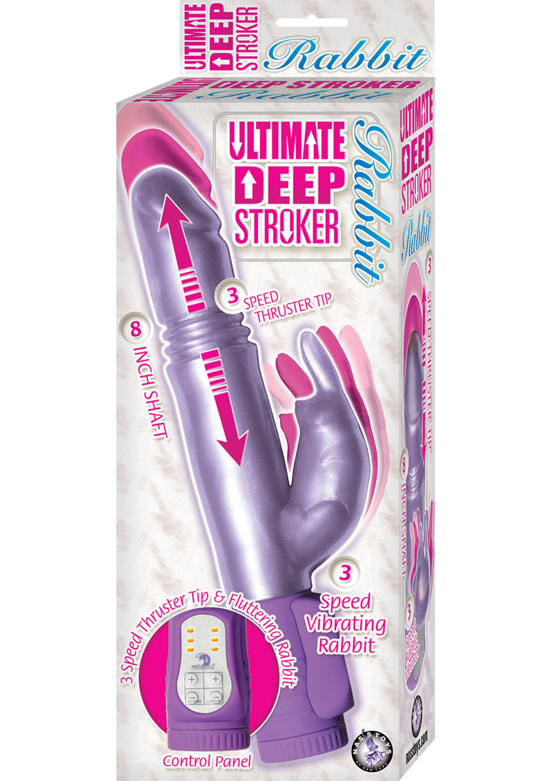 Ultimate Deep Stroker Rabbit Vibrator 10.75 Inch Purple