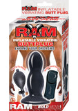 Ram Inflatable Vibrating Butt Plug 5 Inch Black