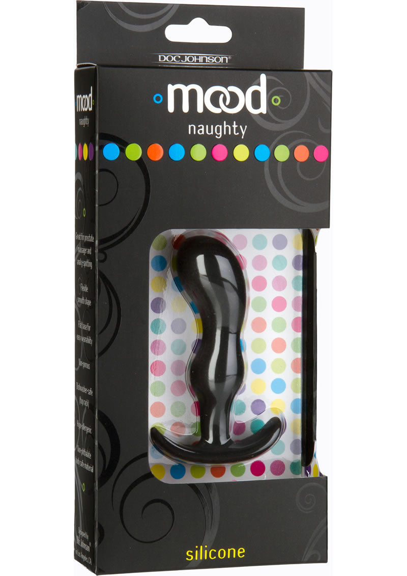 Plug anal de silicona Mood Naughty 2, pequeño, color negro