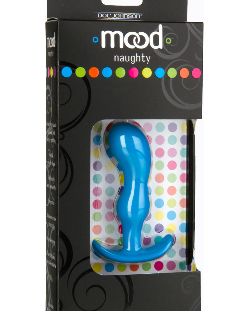 Mood Naughty 2 Silicone Anal Plug Small Blue