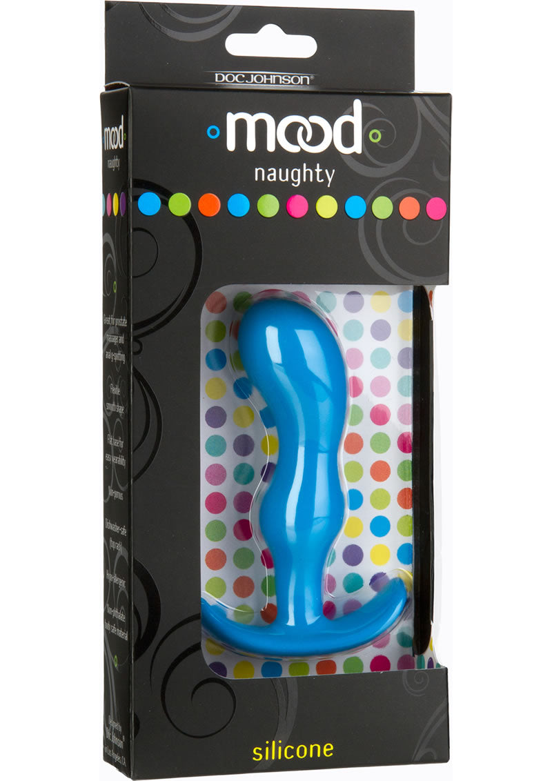 Plug anal de silicona Mood Naughty 2, tamaño mediano, color azul