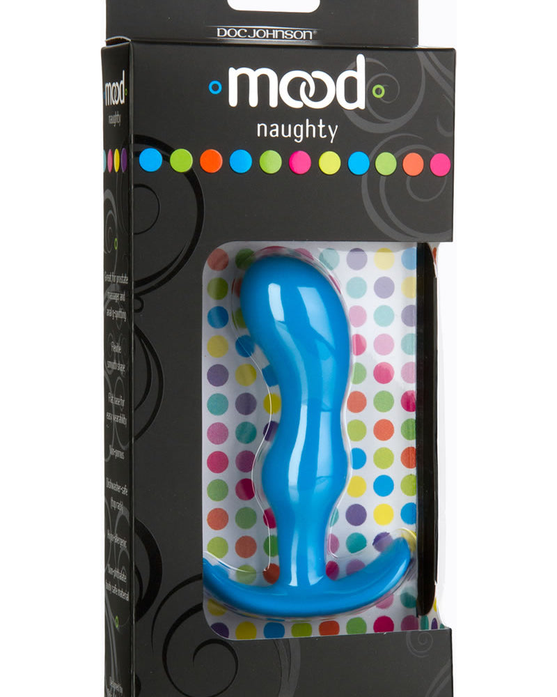 Mood Naughty 2 Silicone Anal Plug Medium Blue