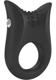 Ovo B2 Silicone Cock Ring Waterproof Black And Chrome
