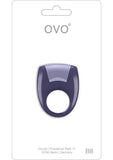 Ovo B8 Silicone Cock Ring Waterproof Lilac And Metallic Lilac