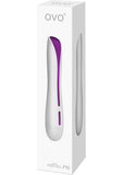 Ovo F10 Silicone Vibrator Waterproof White And Metallic Violet