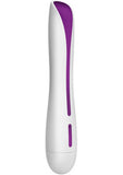 Ovo F10 Silicone Vibrator Waterproof White And Metallic Violet