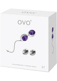 Ovo L1 Silicone Love Balls Waterproof White And Lilac