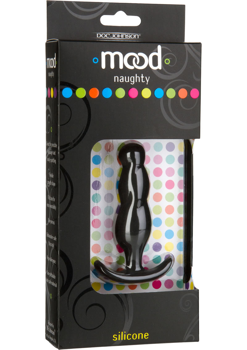 Mood Naughty 3 Anal Plug Silicone Black 3 Inch