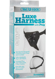 Vac U Lock Platinum Luxe Harness With Plug Black Adjust Up To 60 Inch Waist