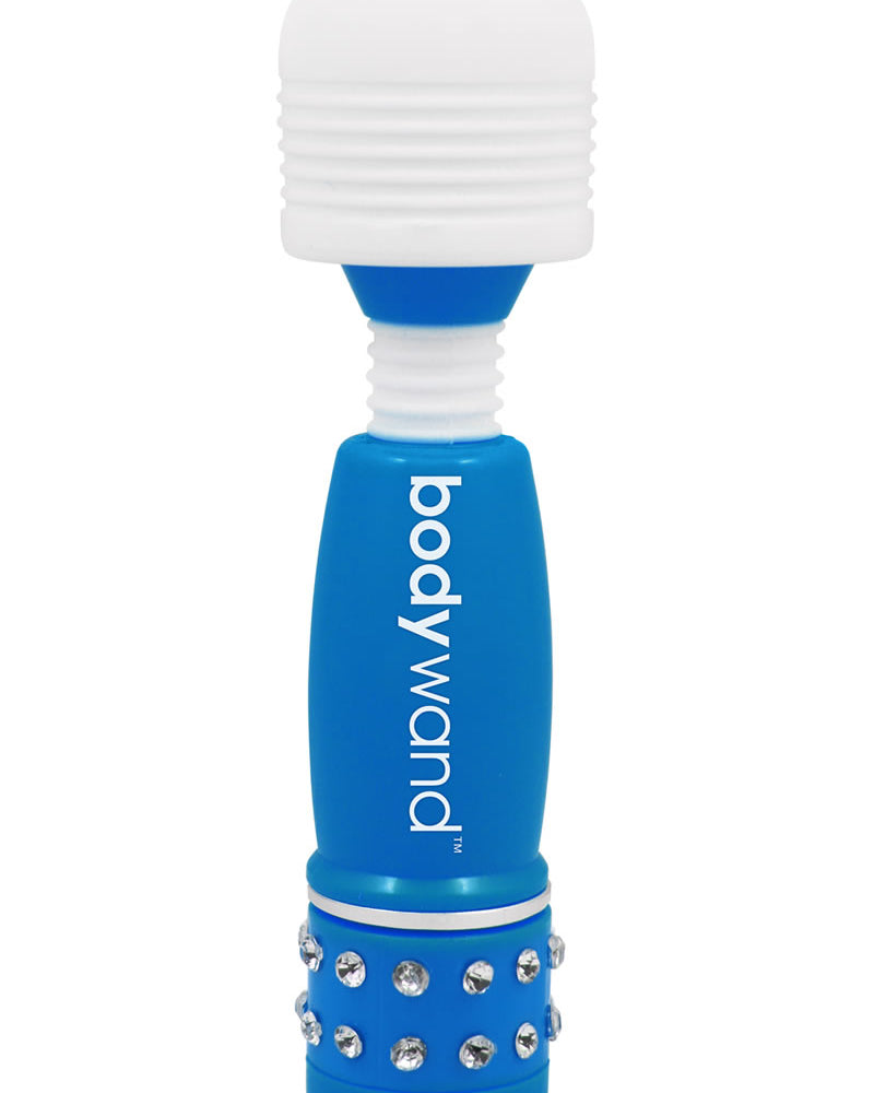 Mini masajeador Bodywand Neon Edition azul de 4 pulgadas