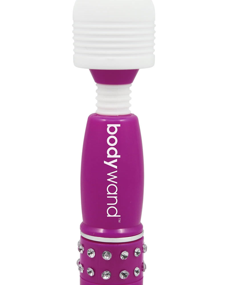 Mini masajeador Bodywand Neon Edition morado de 4 pulgadas