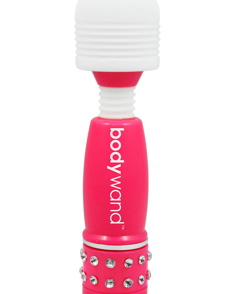 Mini masajeador Bodywand Neon Edition de 4 pulgadas en color rosa