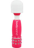 Mini masajeador Bodywand Neon Edition de 4 pulgadas en color rosa