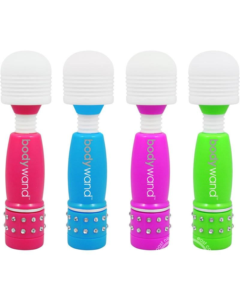 Mini masajeadores Bodywand, edición neón, colores surtidos, 12 unidades por mostrador