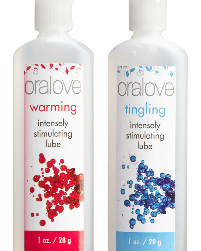 Oralove Dynamic Duo Lickable Warming And Tingling Lubes 1 Ounce 2 Each Per Set