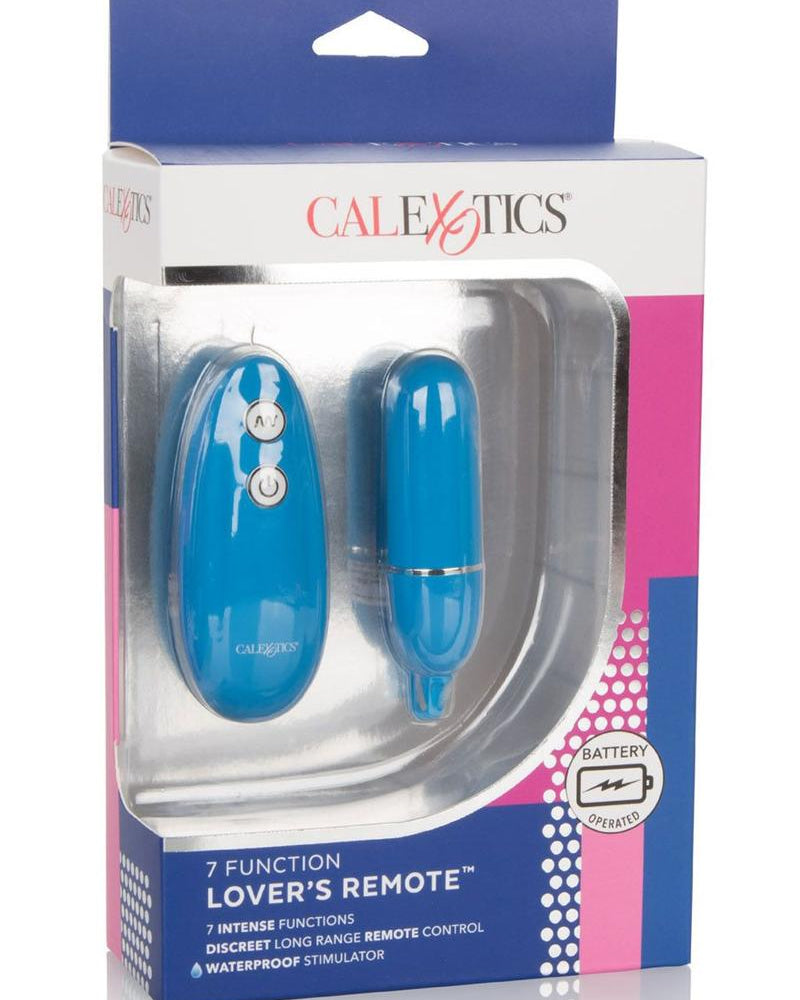 Vibrador remoto tipo bala para amantes, color azul