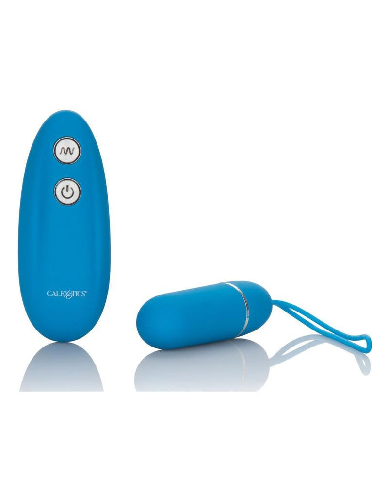 Vibrador remoto tipo bala para amantes, color azul