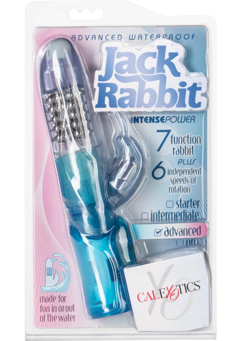 Vibrador Advanced Jack Rabbit resistente al agua, color azul