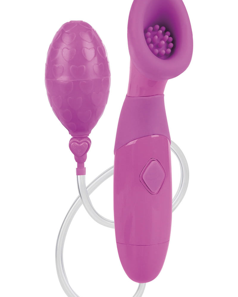 Bomba de clítoris de silicona resistente al agua de color rosa