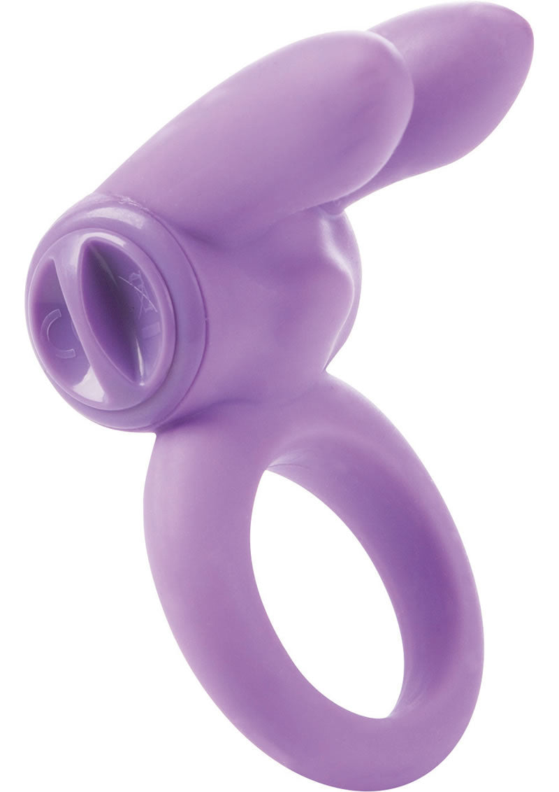 Silicone Jack Rabbit Ring Cockring Waterproof Purple