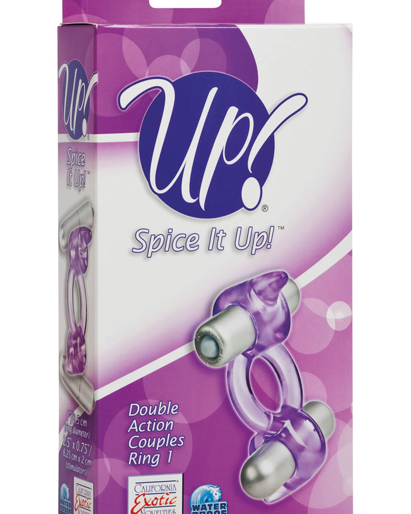 Anillo para parejas de doble acción Up Spice It Up, resistente al agua, morado, 1 unidad