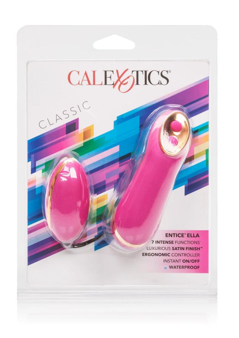 Control remoto con cable Entice Ella Bullet resistente al agua en color frambuesa