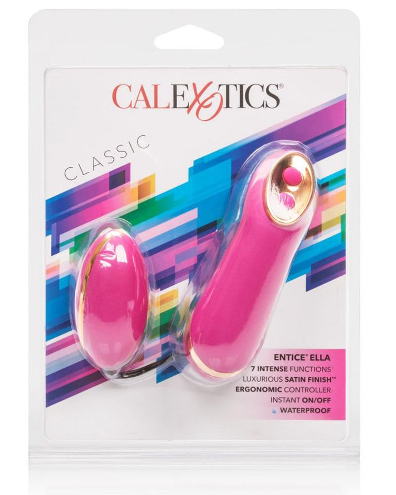 Control remoto con cable Entice Ella Bullet resistente al agua en color frambuesa