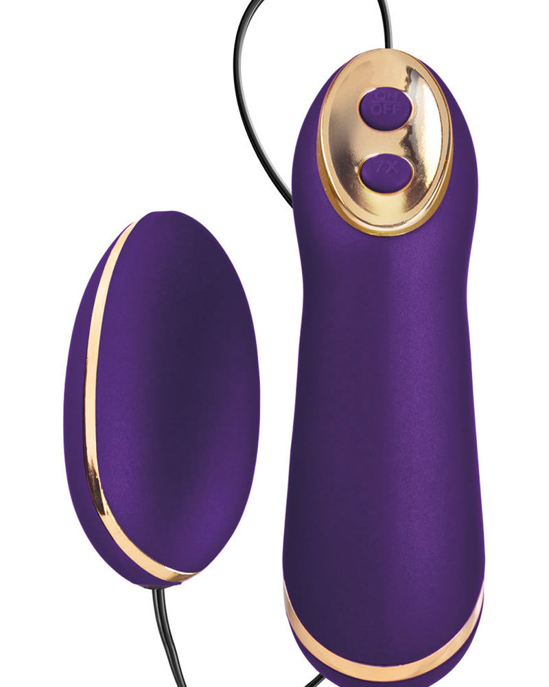 Control remoto con cable Entice Ella Bullet, resistente al agua, color morado