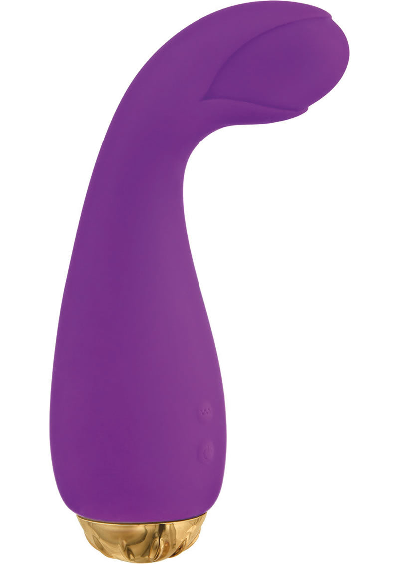 Vibrador de silicona Entice Mae resistente al agua color frambuesa de 6,25 pulgadas