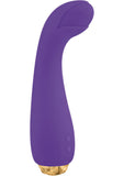 Entice Grace Silicone Vibrator Waterproof Purple 7.25 Inch