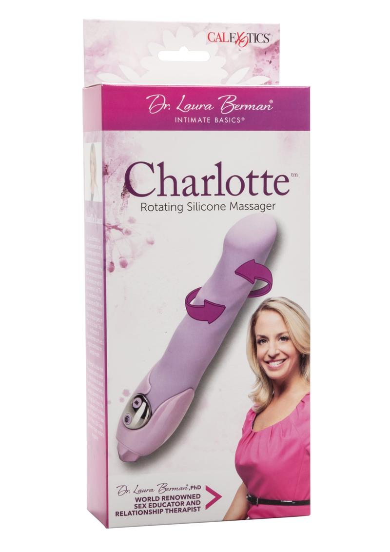 Dr Laura Berman Charlotte Silicone Massager Waterproof Purple 5.25 Inch