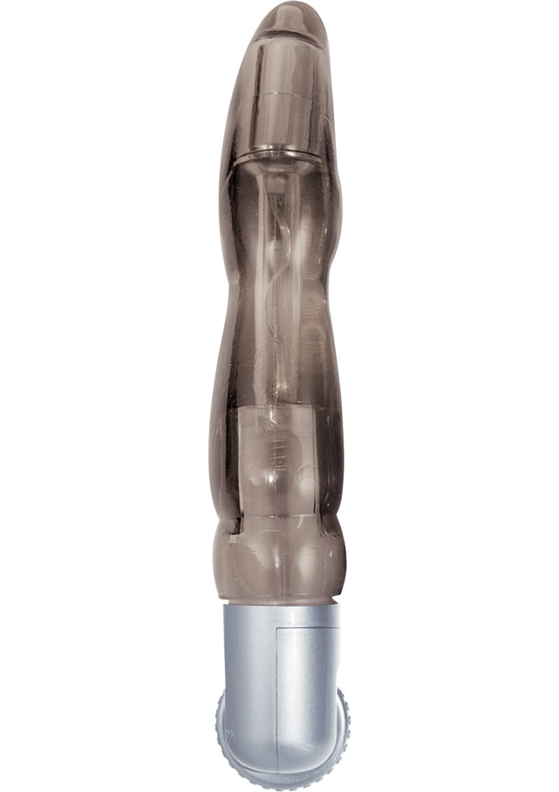 Vibrador Orgasmic Gels Pleasure Probe, resistente al agua, color humo, 6,5 pulgadas