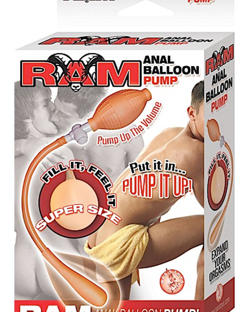 Bomba anal con globo Ram color carne