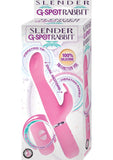 Slender G Spot Silicone Rabbit Waterproof Pink 8.37 Inch