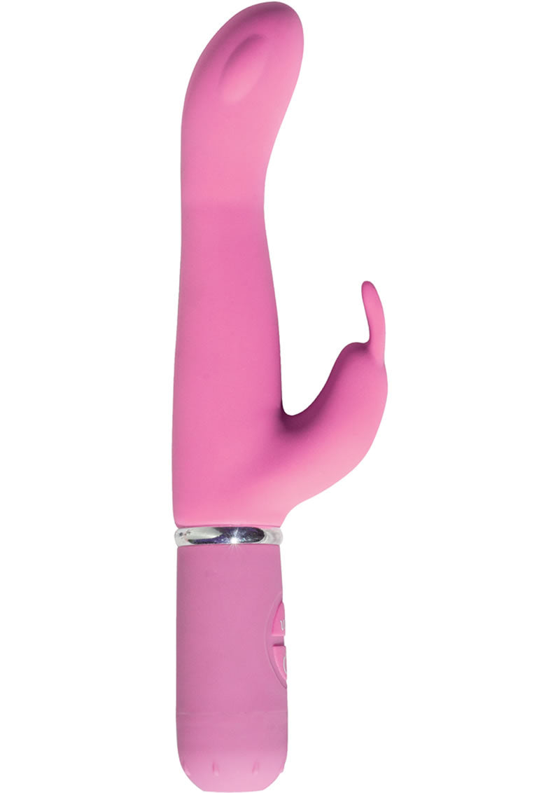 Conejito de silicona resistente al agua con punto G, color rosa, 8,37 pulgadas