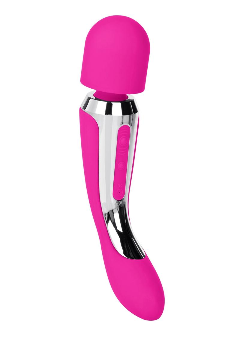 Embrace - Varita corporal de silicona recargable, resistente al agua, color rosa, 8,75 pulgadas