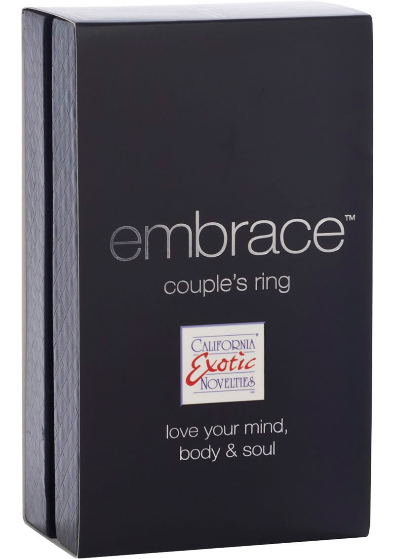 Anillo para el pene de silicona Embrace Couples Ring resistente al agua color morado