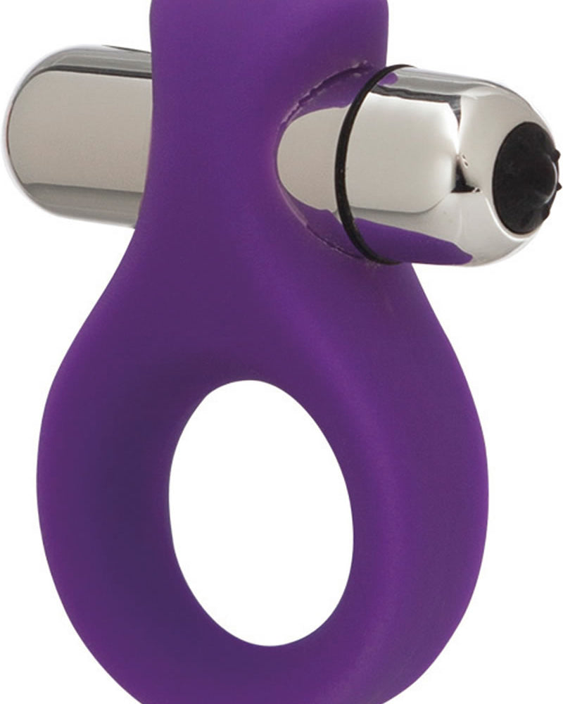 Embrace Lovers Ring Silicone Cockring Waterproof Purple