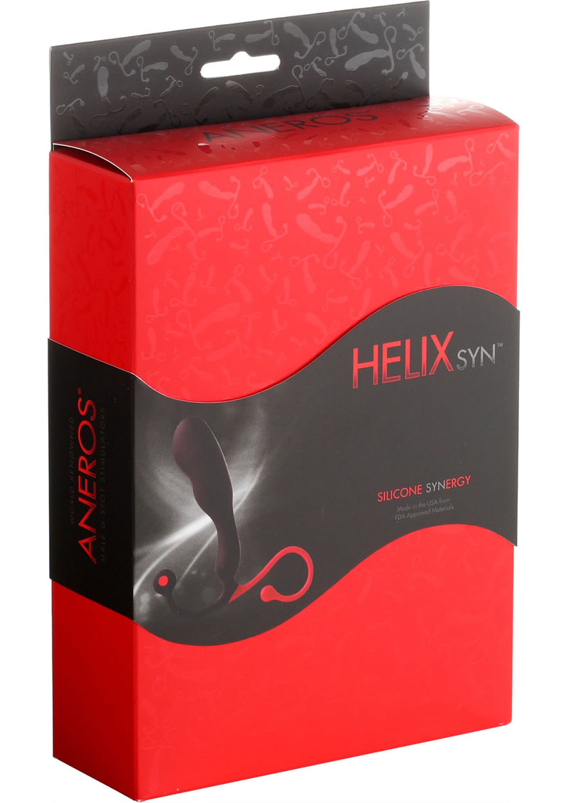 Helix Syn Silicone Synergy Male G-Spot Stimulator Black/Red