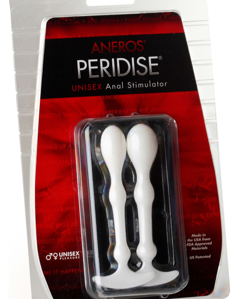 Peridise Set Unisex Anal Stimulators White 2 Each