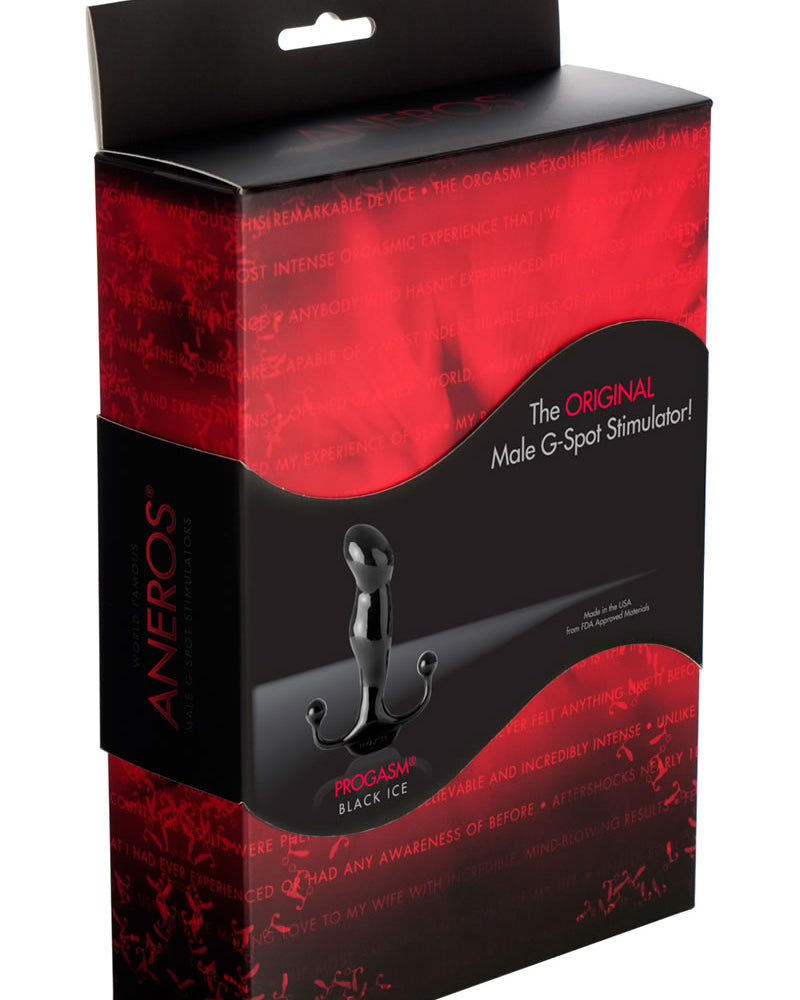 Estimulador del punto G masculino Progasm Black Ice Negro