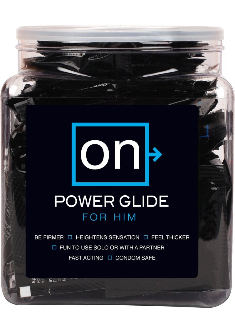 On Power Glide For Him Enhancement Gel 3 Milliliter Foil Packets 100 Each Per Bowl