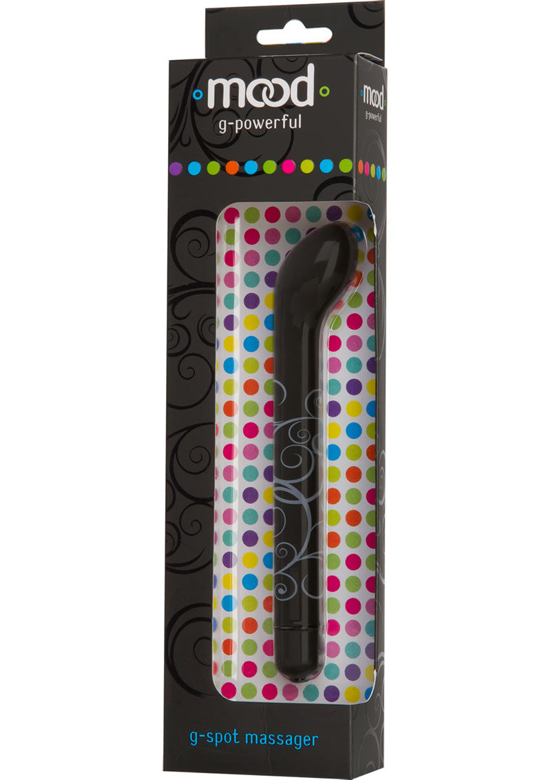 Mood G-Powerful G-Spot Massager Waterproof Black 5.8 Inch