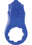 Primo Apex Premium Silicone Vibe Ring Waterproof Blue 6 Piece Display