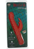 Vibrador de silicona Ohhh La La Dual Bullet, resistente al agua, color rojo