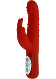 Vibrador de silicona Ohhh La La Dual Bullet, resistente al agua, color rojo